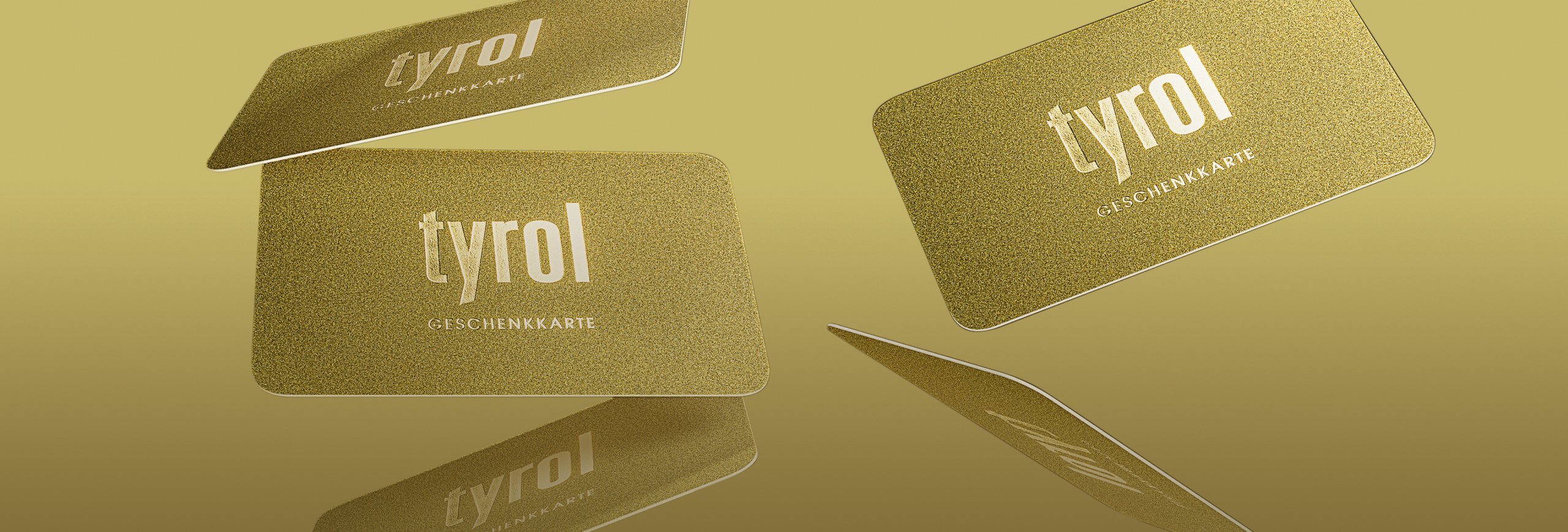 Geschenkkarten in gold