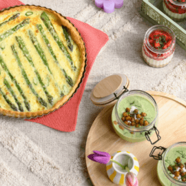 Sommer Rezepte Spargelquiche und Gurken Avocado Suppe